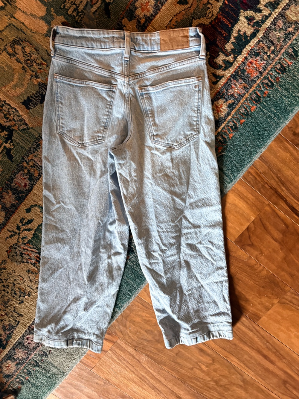 Madewell Curvy Perfect Wide Leg Crop Jeans - Picture 6 of 6